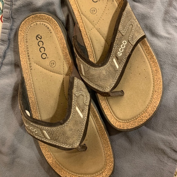 Ecco sandals mens gold Clearance
